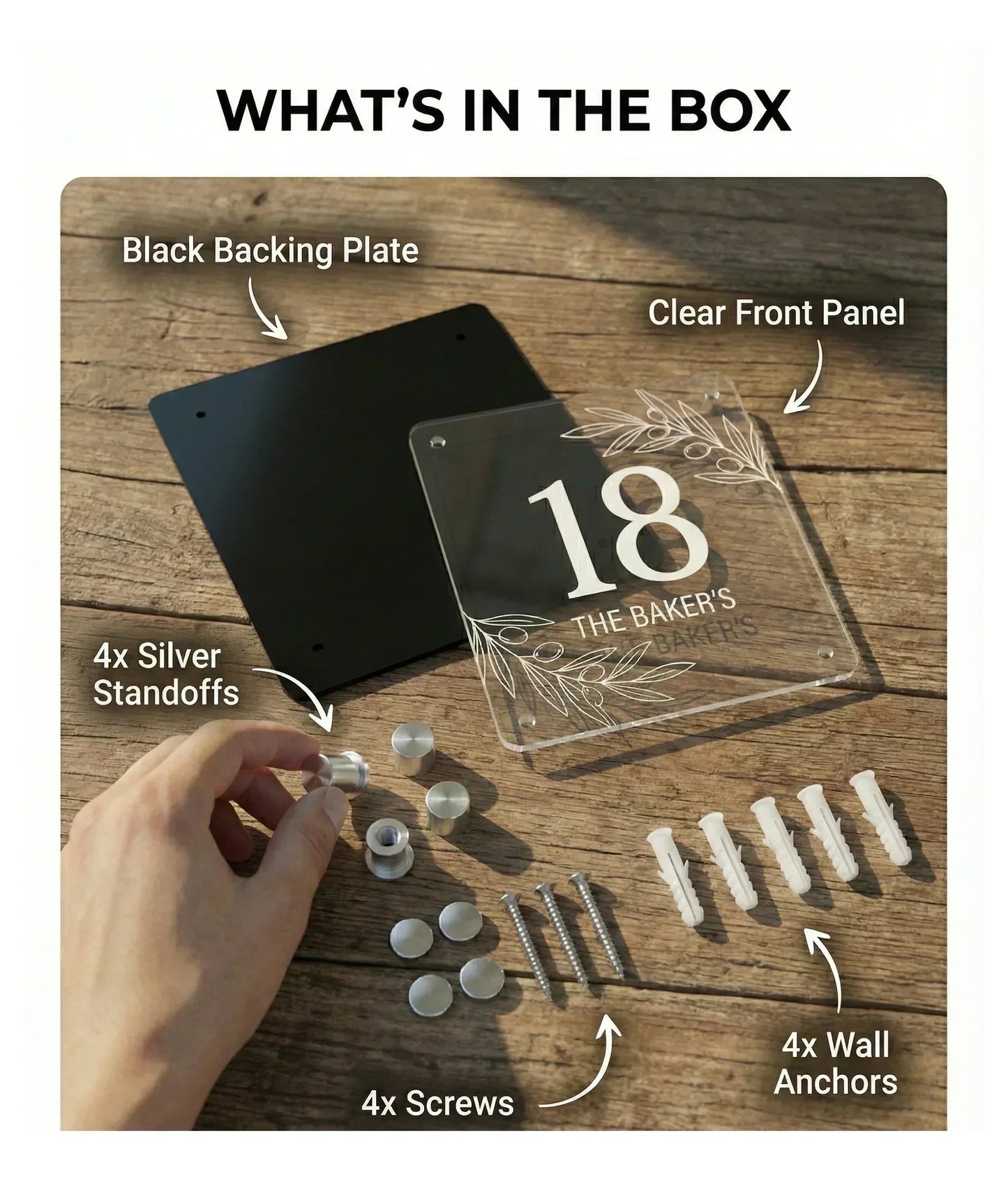 Door number plate family naamplatjes deurbordjes