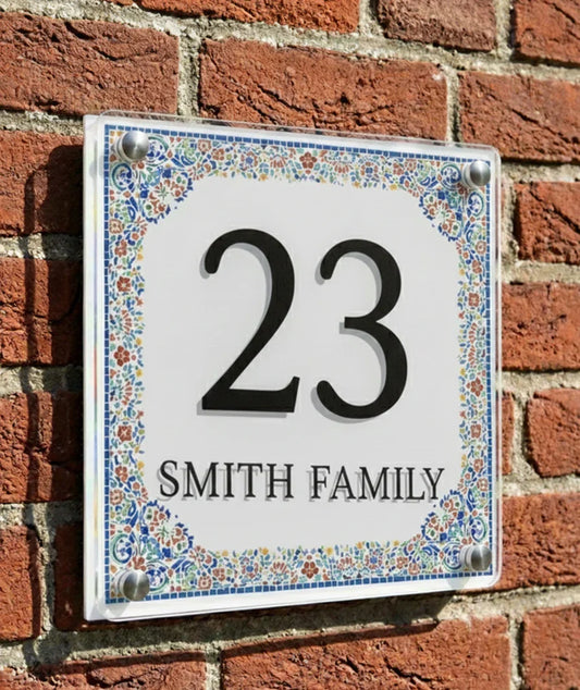 Street number plate huisnummerborden naambrodjes.