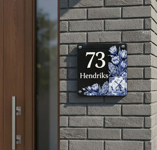 Door number plate family naamplatjes deurbordjes.