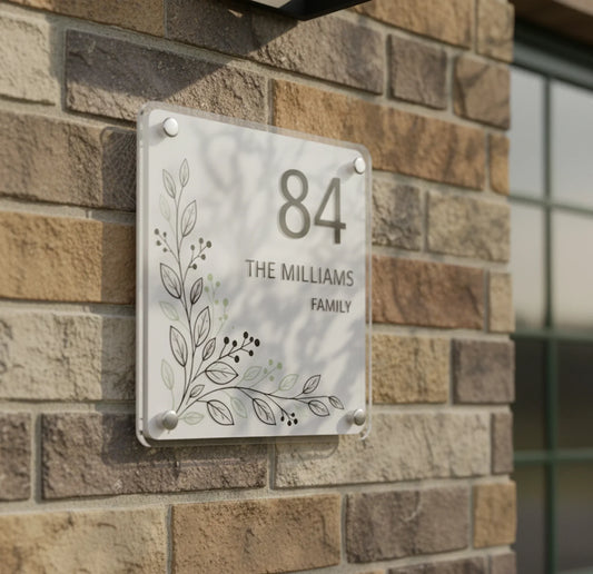 Nummerbordjes family naam borden street number plate.